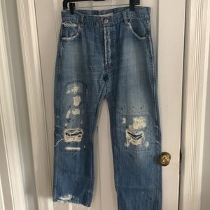 Magnolia pearl distressed denim jeans
